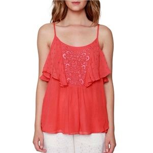 🚨NWT Willow & Clay Embroidered Cold Shoulder Tank